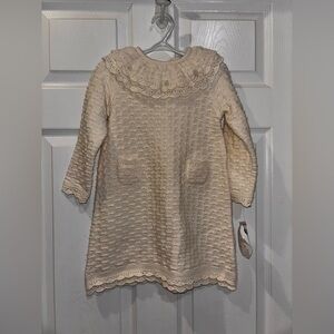 Sarah Louise Knitted Dress in Ivory​